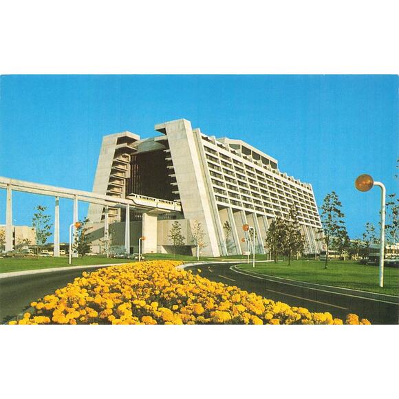 Contemporary Resort Walt Disney World Unposted Postcard - Picture 1 of 2